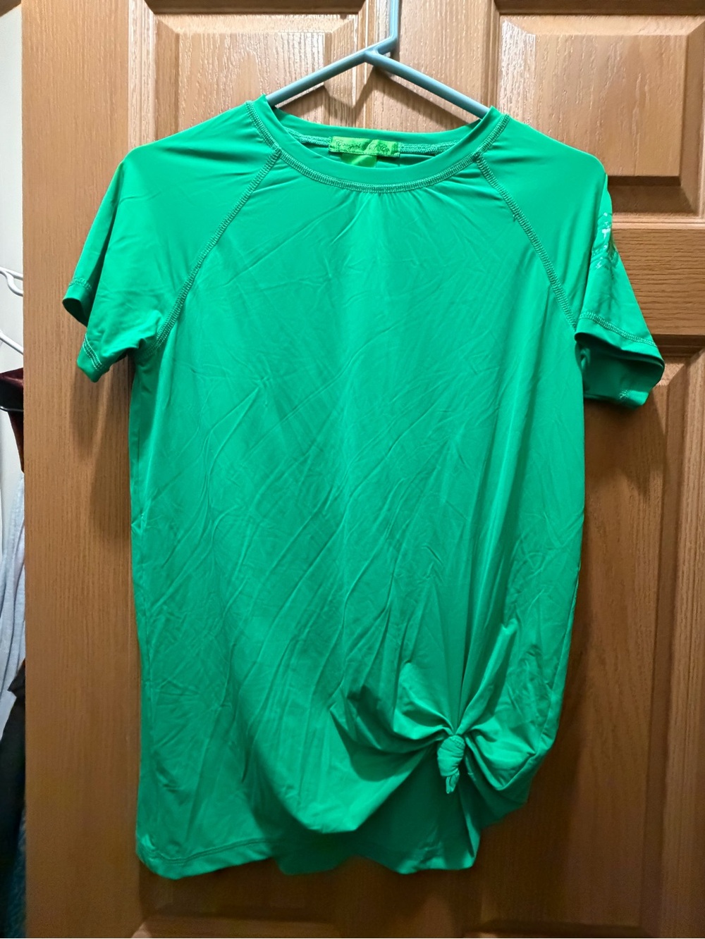 Cowgirl Tuff Bright Green Short Sleeve Performance Tee